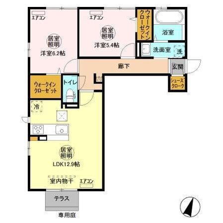 パストラルコートＤ　の物件間取画像